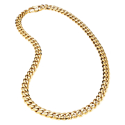 K12 - Catena cubana in oro - 8 mm