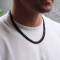 K12 - Black Cuban Chain - 8 mm