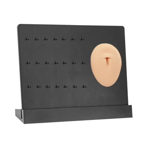 Display schwarz Bauchnabel hell - Banane