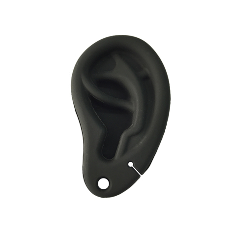 Silikon Ohr dunkel mit Saugnapf
