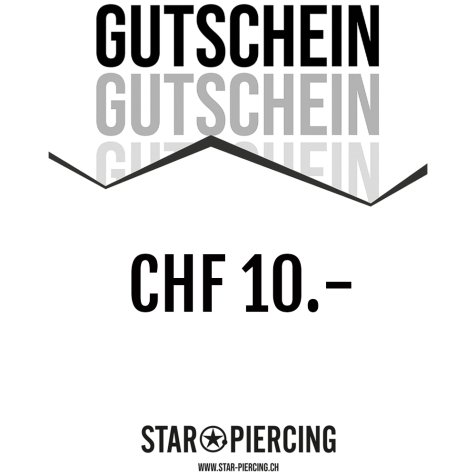 Star Piercing Gutschein 10.-