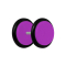 Fake Plug violett mit O-Ring