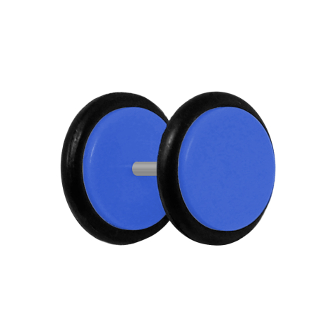 Fake Plug dunkelblau mit O-Ring