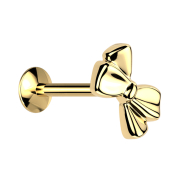 Micro Labret senza filettatura UFO placcato in oro Maglia...