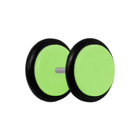 Fake Plug hellgrün mit O-Ring