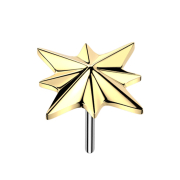 Esplosione stellare senza filettatura placcata in oro