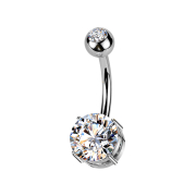 Banana filettatura interna argento con sfera argento...