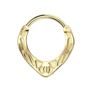 Anello a micro segmenti incernierato con motivo tribale...