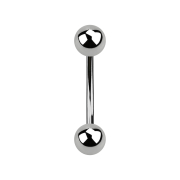 Sterile Micro Banane silber mit zwei Kugeln