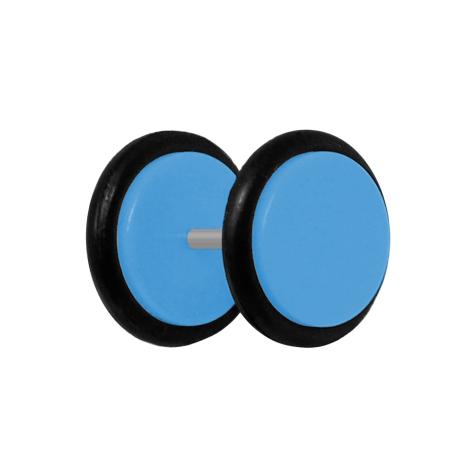 Fake Plug hellblau mit O-Ring