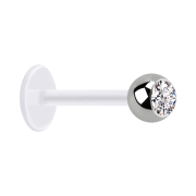 Micro labret stérile transparent avec boule...