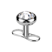 Steriler Dermal Anchor Innengewinde silber zwei Loch mit...