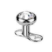 Steriler Dermal Anchor Innengewinde silber drei Loch mit...