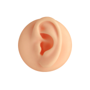 Silikon Ohr links hell