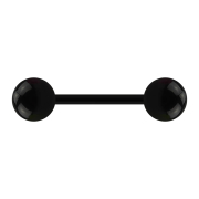 Micro Barbell noir avec deux boules
