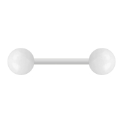 Micro Barbell blanc avec deux boules