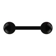 Barbell nero con due sfere