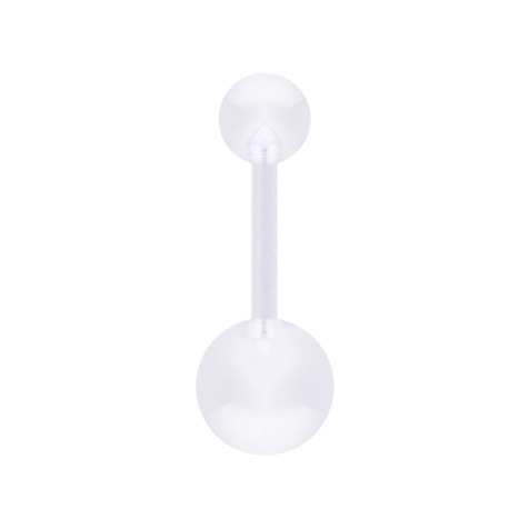 Transparent banana with two scoops