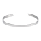 K12 - Silver Adjustable Cuff - 5 mm