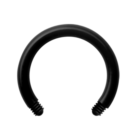 Circular Barbell-Stab schwarz