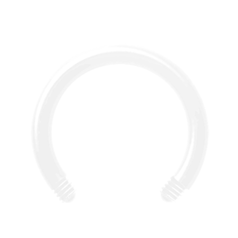 Circular Barbell-Stab weiss