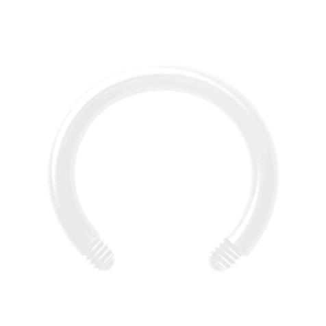 Micro Circular Barbell-Stab weiss