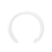 Micro Circular Barbell-Stab weiss