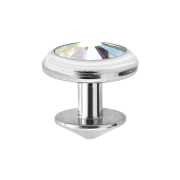 Skin Diver silber mit Kristall multicolor