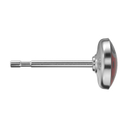 Silver ladybug stud earrings