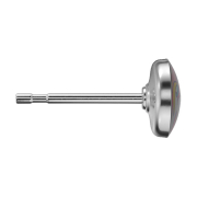 Orecchini a bottone in argento con unicorno