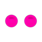 Ohrstecker silber Neon Pink