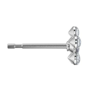 Boucles doreilles argent Daisy cristal vert