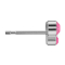 Ohrstecker silber Schmetterling Kristall pink