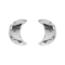 Ohrstecker silber mit Mond Kristall silber