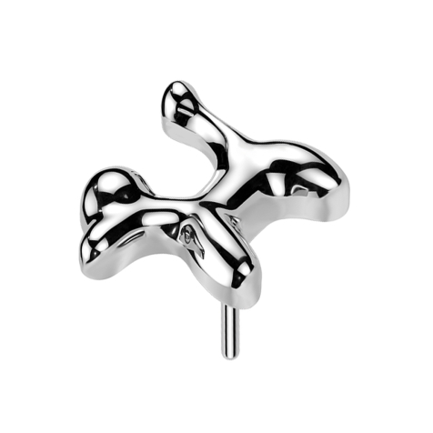 Threadless Puddel silber