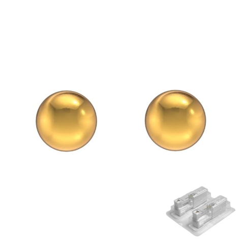 Erststecker vergoldet mit Kugel