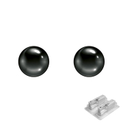 First plug, black with ball