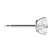 Première broche argentée avec cristal Tiffany argenté