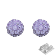 Primo connettore argento con cristallo Fireball tanzanite