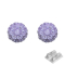 Primo connettore argento con cristallo Fireball tanzanite