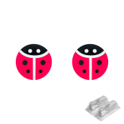 Erststecker silber Marienkäfer