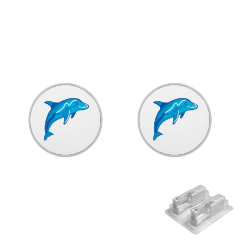 Erststecker silber Delphin
