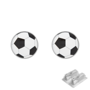 Erststecker silber Fussball