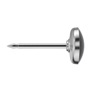 Connettore maschio argento nero