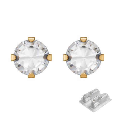 Premier connecteur plaqué or avec cristal Tiffany argenté