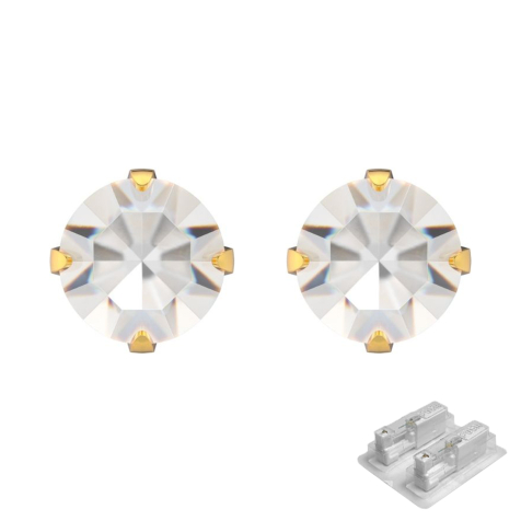 Première broche plaquée or avec cristal Tiffany Princess argenté