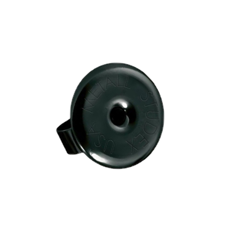 Orecchini a bottone Studex con chiusura rotonda nera, Ø 5,8 mm