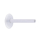 Labret-Stab transparent zum Stecken