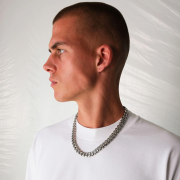 K12 - Silver Cuban Chain - 13 mm