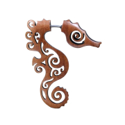 Fake Spirale Seepferdchen aus Sawoholz